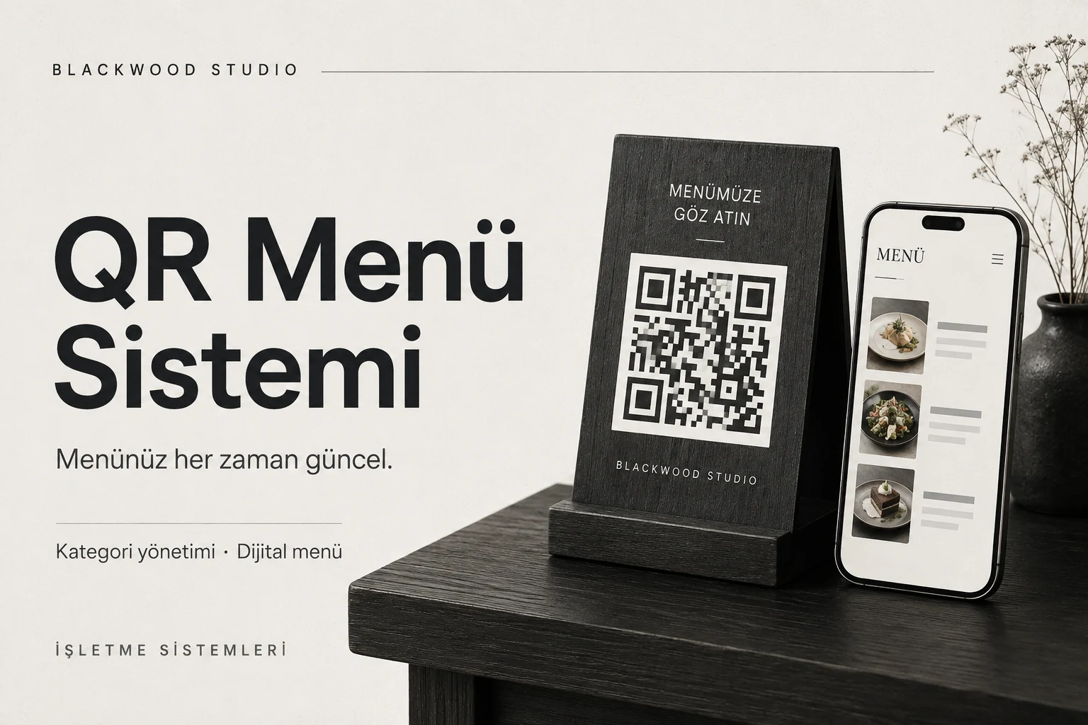 QR Menü Sistemi hizmet görseli